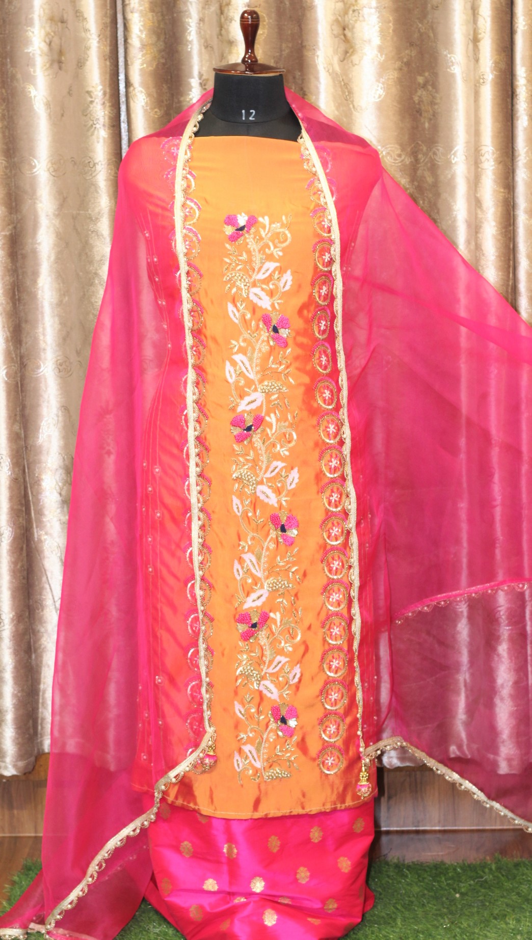 Magenta punjabi suit on sale