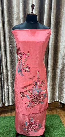 Gajari Pink Full Suit With Same Colour Dupatta -1596