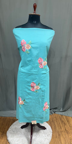 Firoji Full Suit With Tie Dye Dupatta-1769
