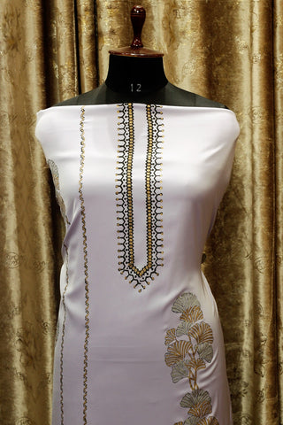 Lavender Full Suit With Tie Dye Dupatta-1491