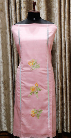 Pink Full Suit With Chanderi Kota Tie Dye Dupatta-1502