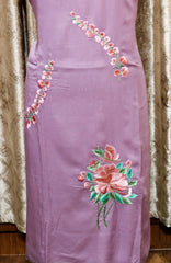 Light Purple Full Suit With Chanderi Kota Tie Dye Dupatta-1508