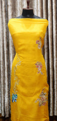 Mustard Full Suit With Tie Dye Dupatta-1540