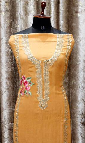 Rust and Brown Double Dye Full Suit With Dupatta-1550