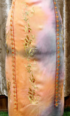 Peach Tie Dye Full Suit With Tie Dye Dupatta-1556