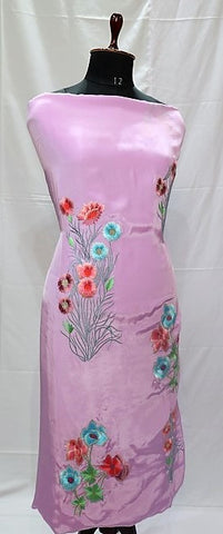 Light Purple Full Suit With Tabbi Silk Tie Dye Dupatta-1431