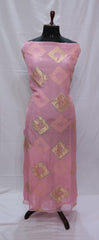 Baby Pink Full Suit With Tie Dye Dupatta-1433