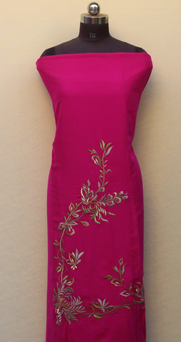 Pink Full Suit With Mouse Georgette Chiffon Dupatta