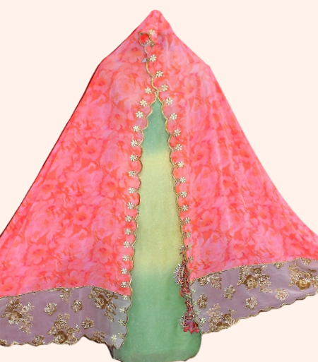 Tie and Dye Full Suit With Tie Dye Dupatta