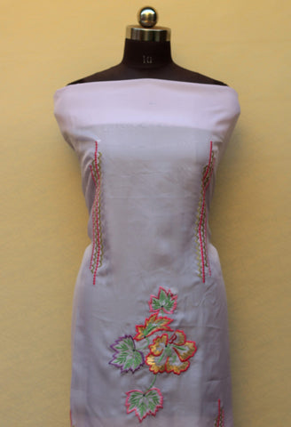 Light Purple Full Suit With Tabbi Silk Tie Dye Dupatta