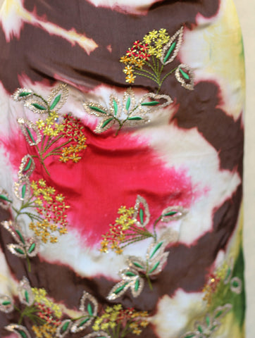 Tie and Dye Full Suit With Tabbi Silk Tie Dye Dupatta
