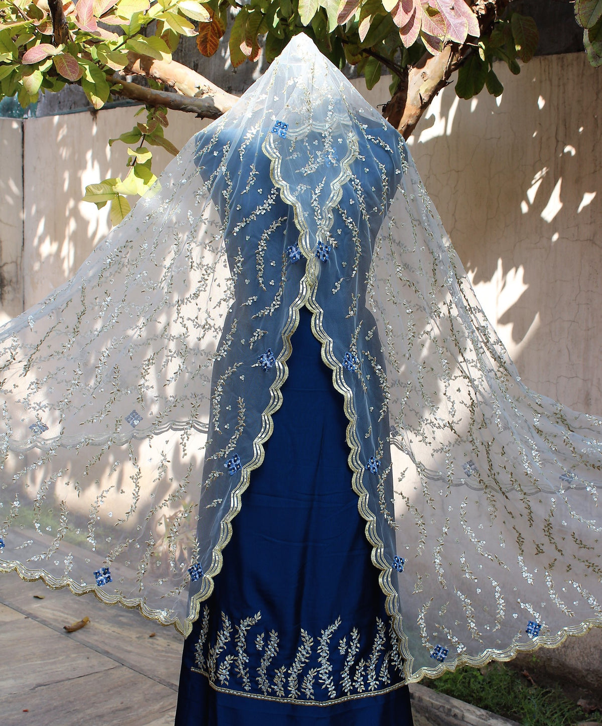 Peacock Full Suit With Net Dupatta