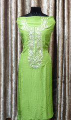 Green Full Suit With Organza Dupatta