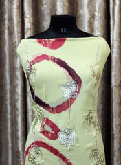 Lemon Tie Dye Full Suit With Tabbi Silk Tie Dye Dupatta