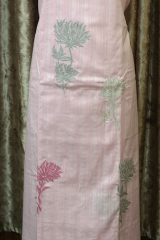 Baby Pink Full Suit With Chanderi Kota Dupatta
