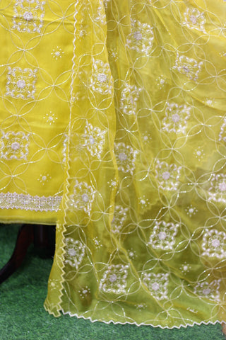 Mustard Full Suit With Same Colour Dupatta-1273
