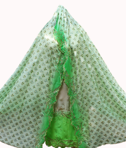 Double Dye Full Suit With Green Tabbi Silk Dupatta