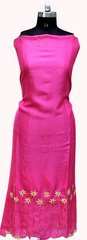 Onion Pink Full Suit With Tabbi Silk Tie Dye Dupatta