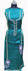 Bottle Green Full Suit With Same Colour/ Baby Pink Dupatta