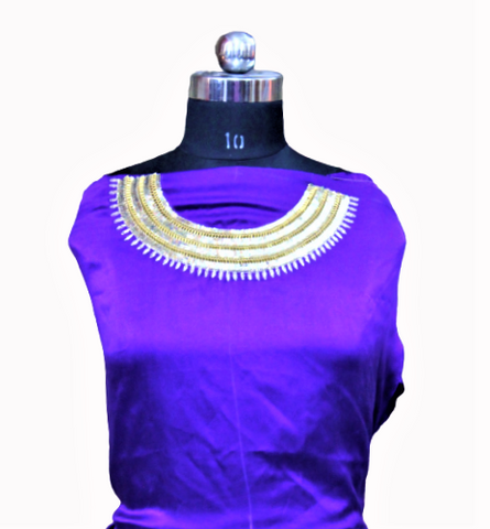 Purplish Blue Lehenga Choli With Same Colour Dupatta