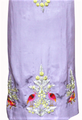 Lavender Full Suit With Tabbi Silk Tie Dye Dupatta
