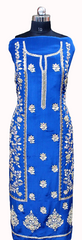 Peacock Blue Full Suit With Same Colour Dupatta