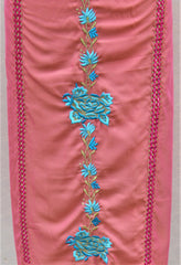 Gajari Pink Full Suit With Tabbi Silk Tie Dye Dupatta