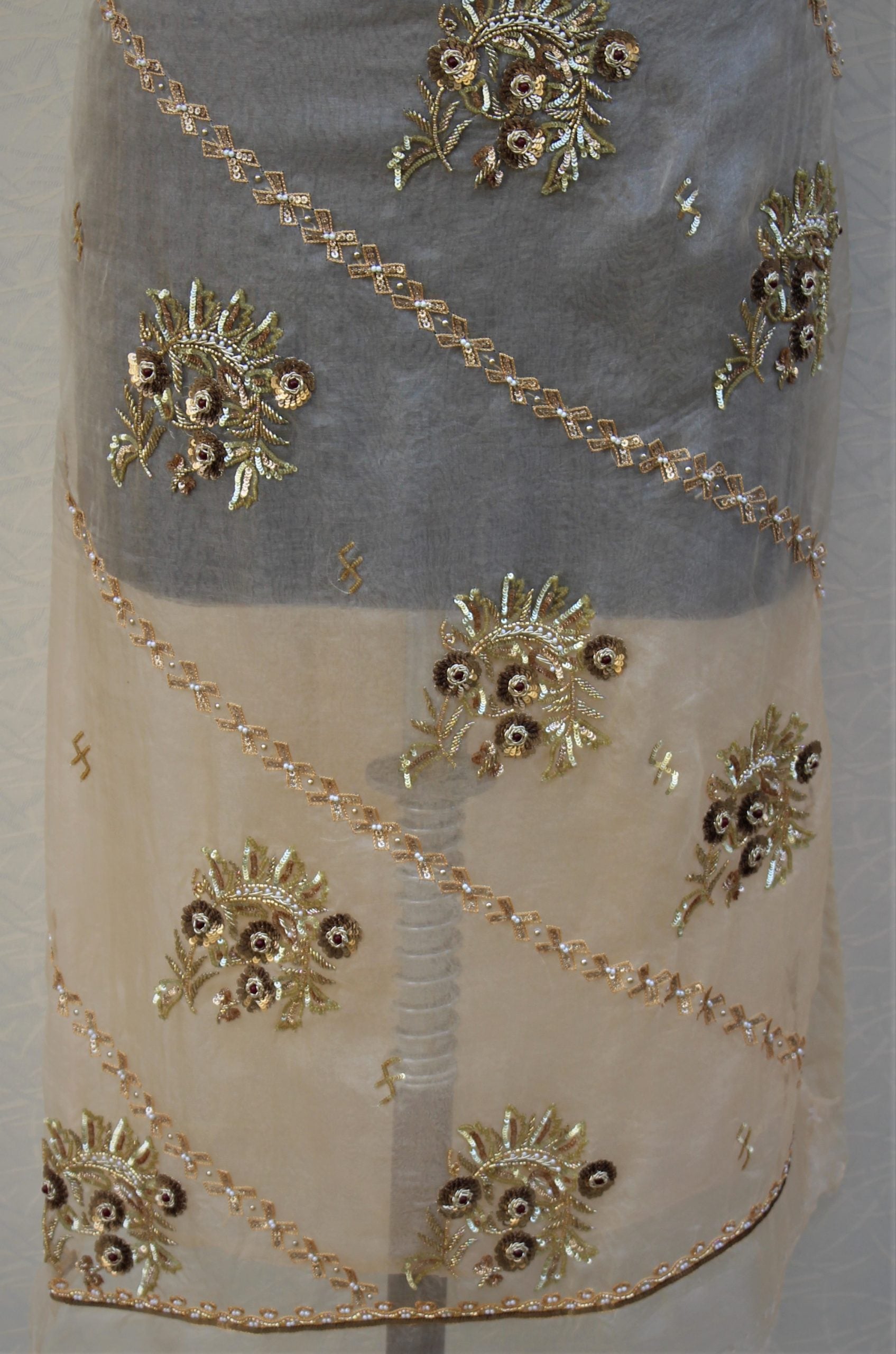 Mouse Full Suit With Chinon Chiffon Dupatta