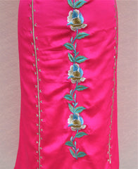 Pink Full Suit With Blueish Greay Net Dupatta