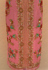 Pink Full Suit With Same Colour/ Firoji Dupatta
