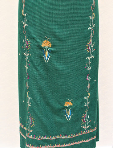 Green Full Suit With Pure Chiffon Tie Dye Dupatta