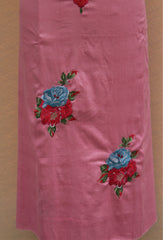 Light Pink Full Suit With Blueish Greay Dupatta