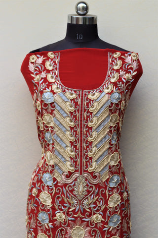 Maroon Full Suit With Same Colour Dupatta