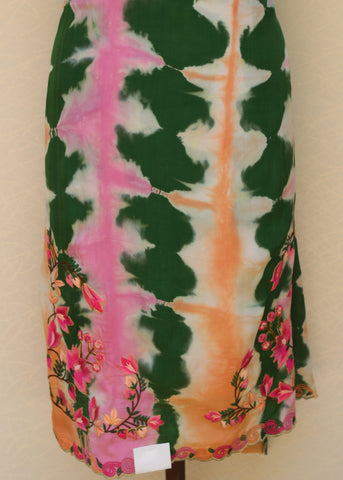 Green Tie and Dye Full Suit With Tie and Dye Dupatta