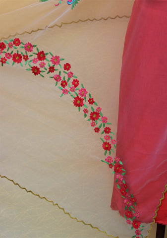 Tie and Dye Net Dupatta