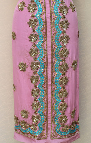 Pink Full Suit With Same Colour Dupatta