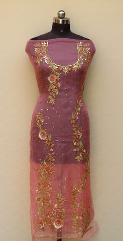 Peach Full Suit With Same Colour Dupatta