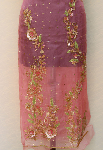 Peach Full Suit With Same Colour Dupatta